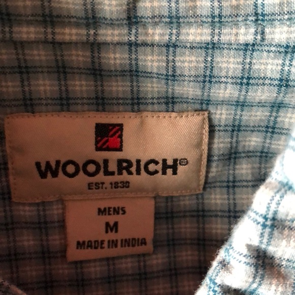 Woolrich medium button down shirt short sleeve - Picture 3 of 5